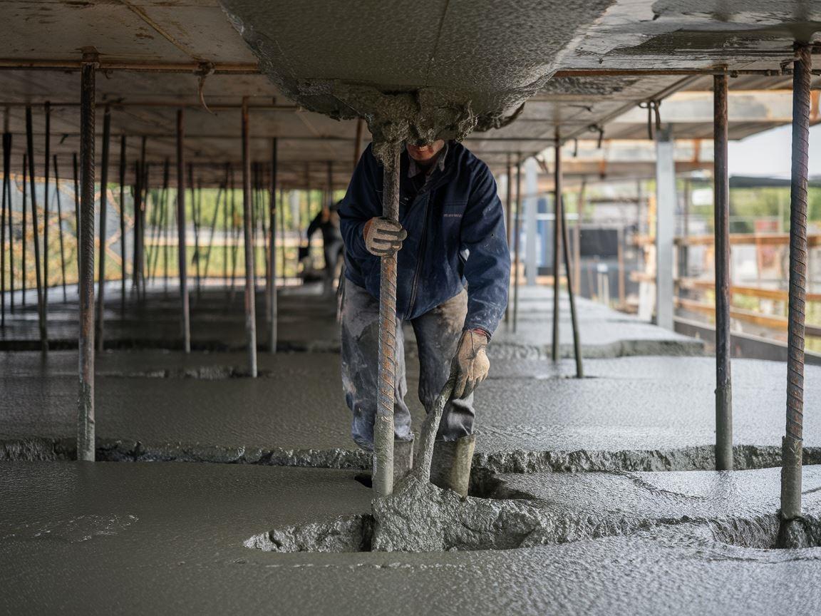 Beton w trakcie twardnienia