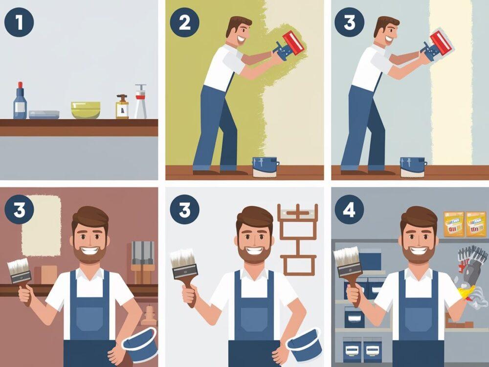 Czysta powierzchnia gotowa do malowania