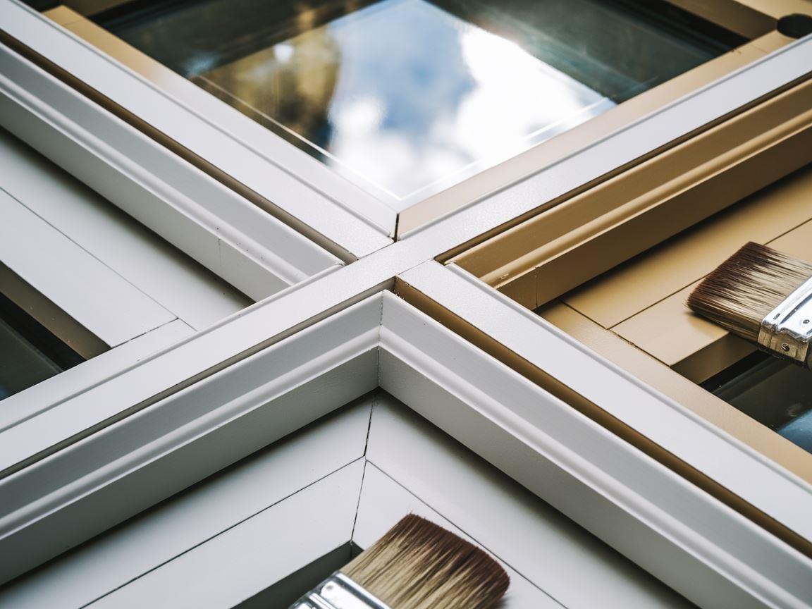 Farba do okien plastikowych w kolorze białym