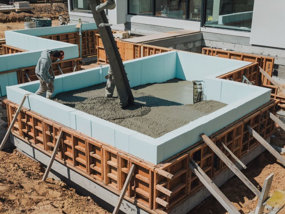 Fundamenty izolowane styropianem