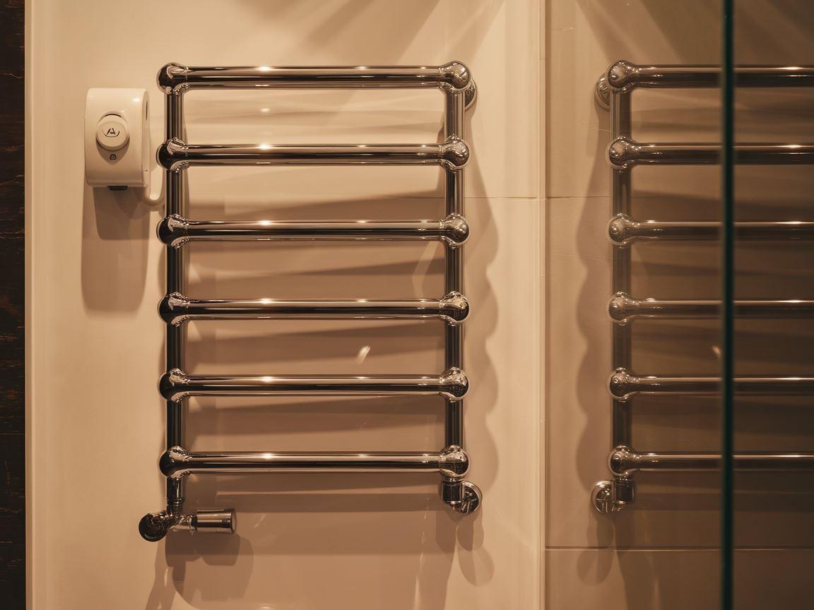 Grzejnik do łazienki z półką na ręczniki