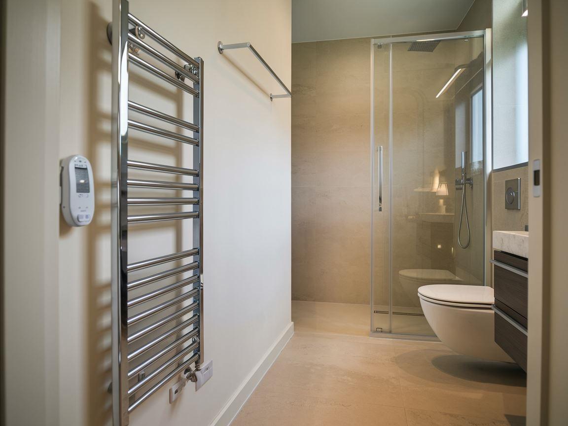 Grzejnik w małej łazience