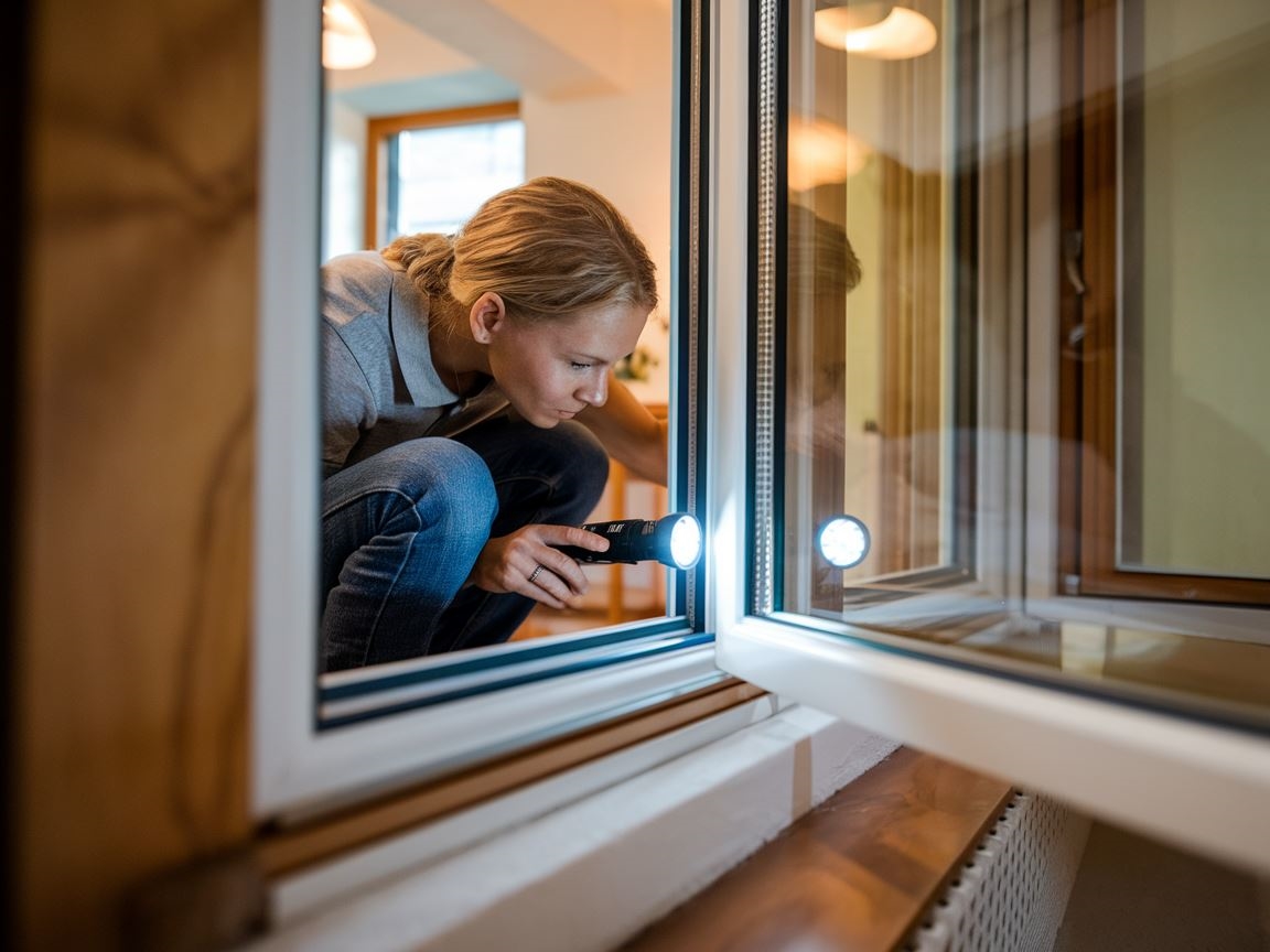 Inspekcja okna pod kątem nieszczelności