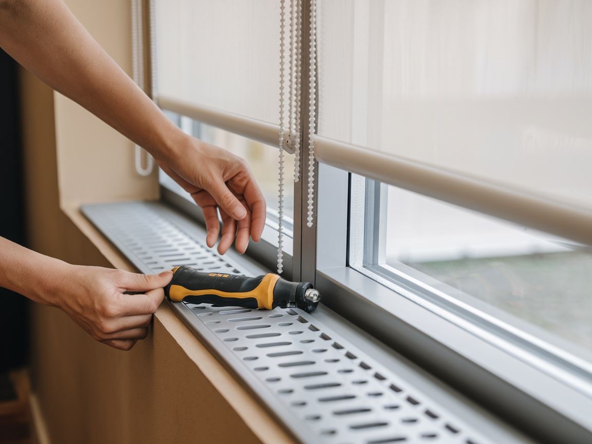 Instalacja rolety z wywietrznikiem