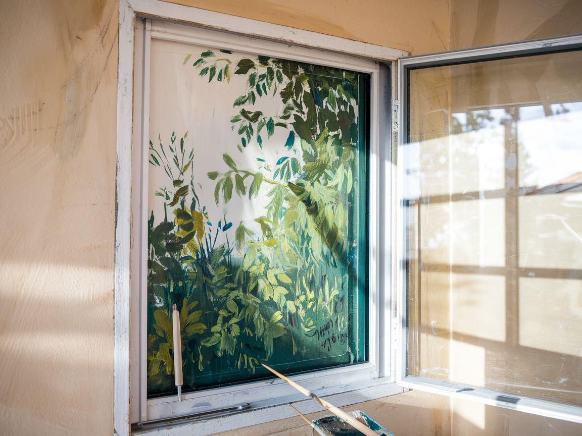 Malowanie okna plastikowego