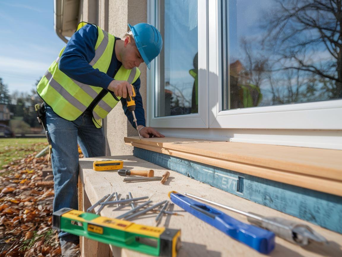 Montaż parapetu zewnętrznego