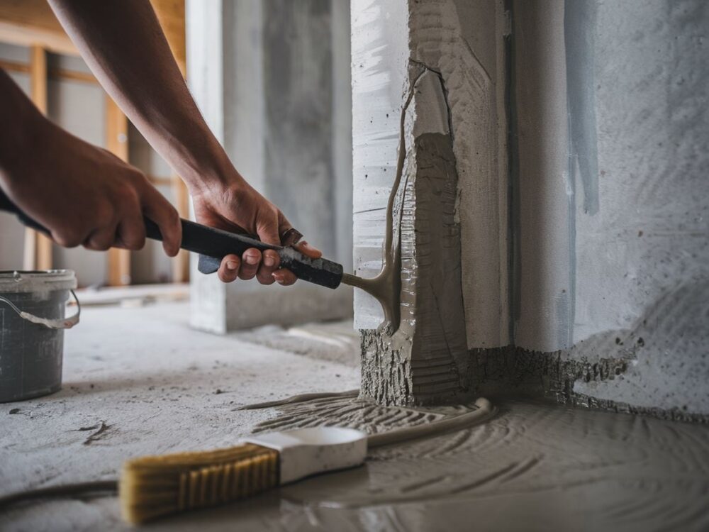 Naprawa pęknięć w betonie