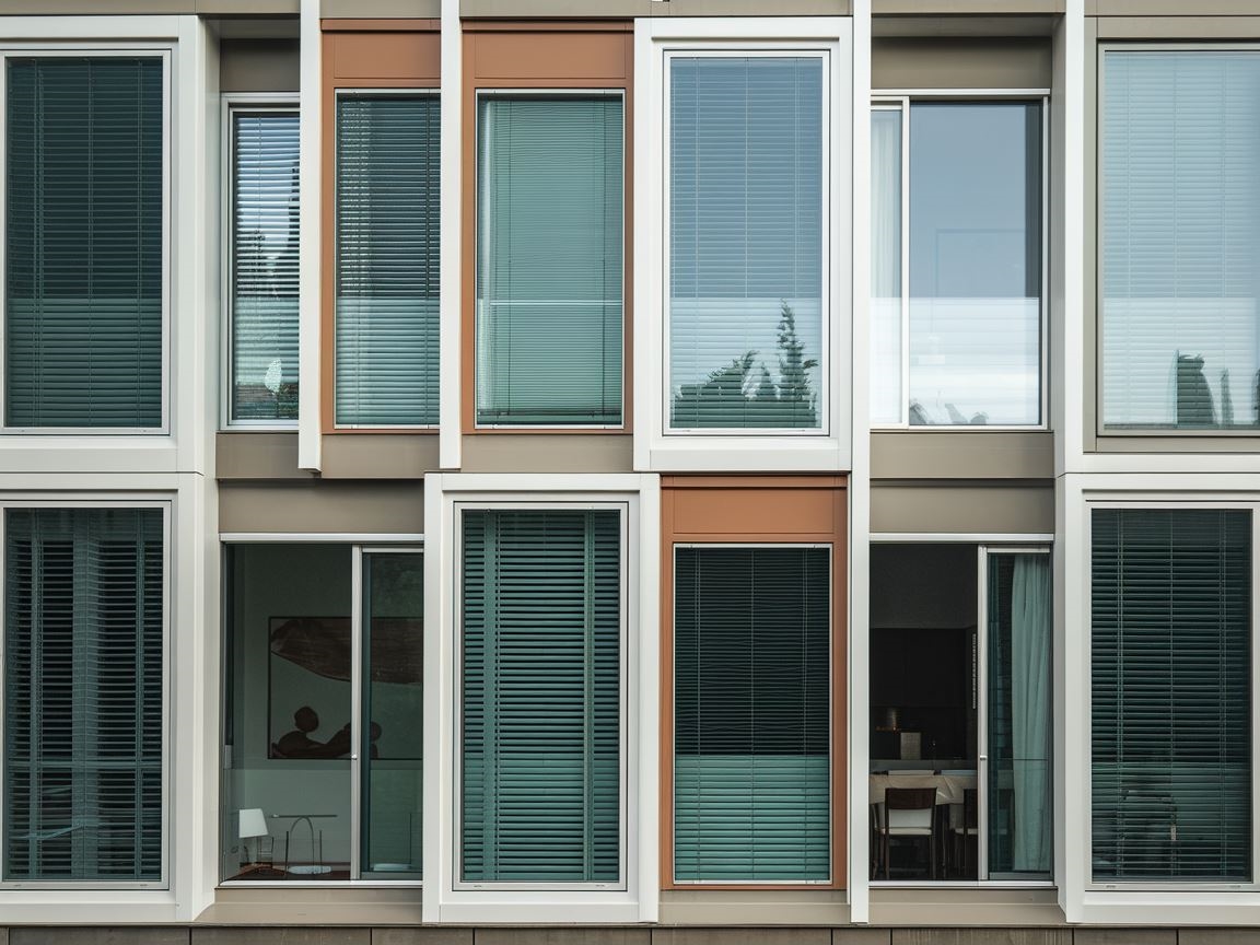 Nowoczesna roleta do okna plastikowego