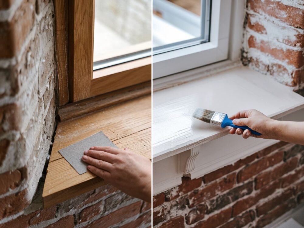 Odnowienie parapetu wewnętrznego