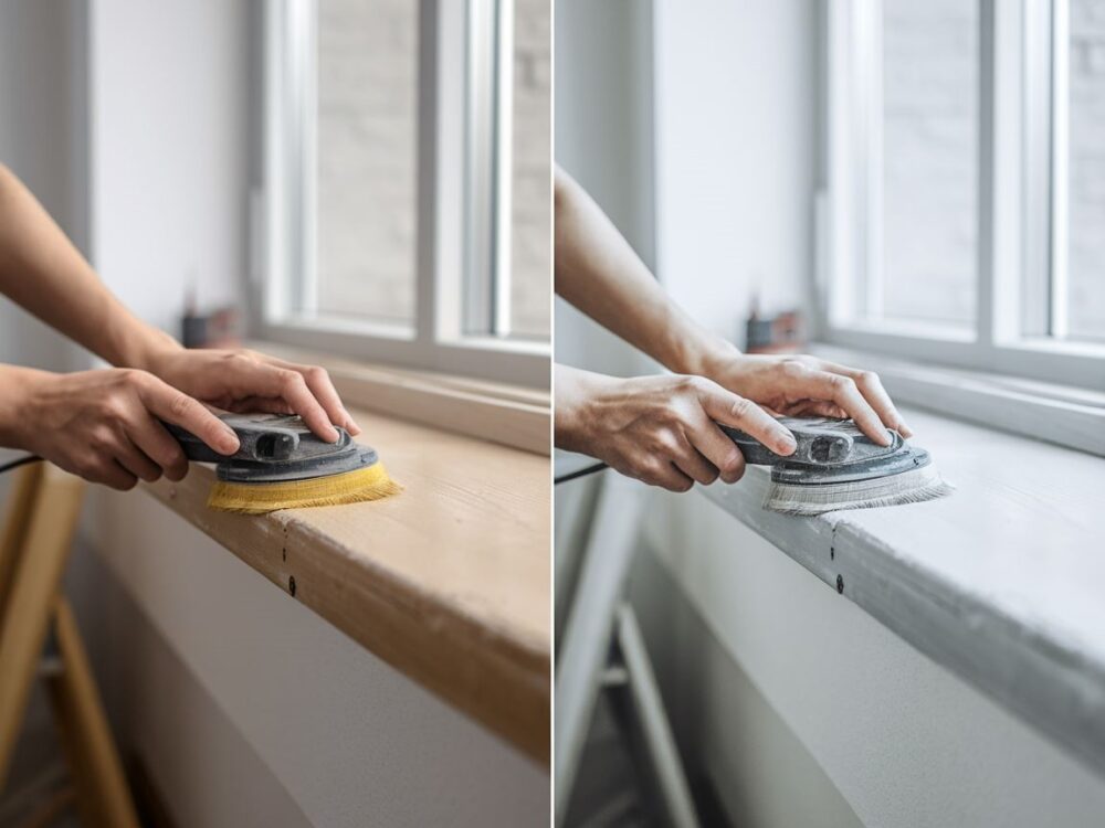 Odtwarzanie drewnianych parapetów