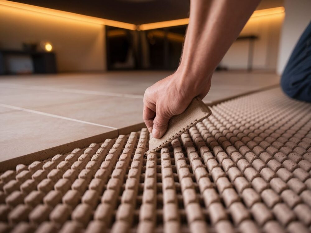 Ogrzewanie podłogowe z fugą