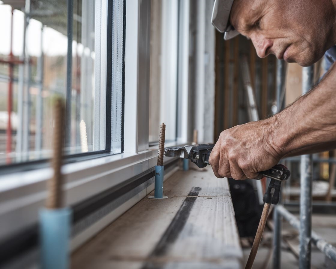 Okno w ramie montażowej