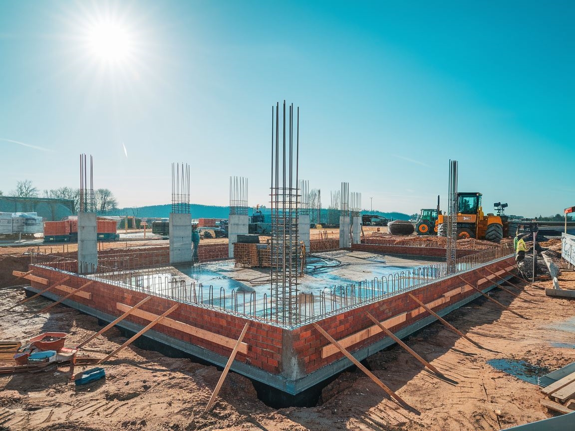 Przygotowanie fundamentu pod garaż murowany