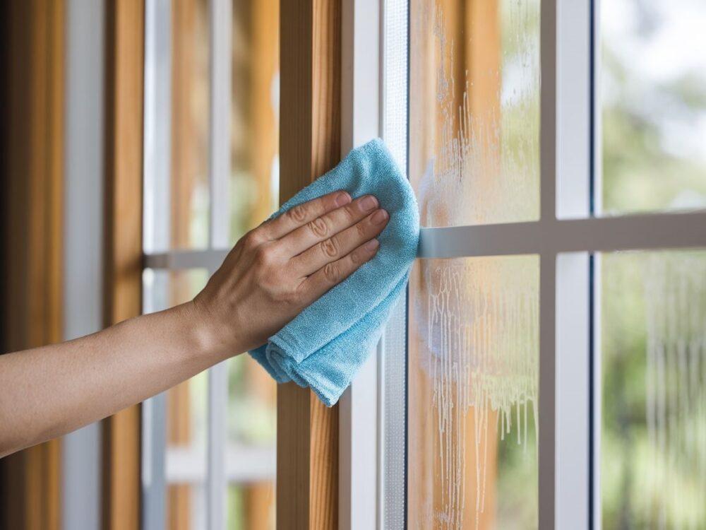 Ramy okienne plastikowe po myciu