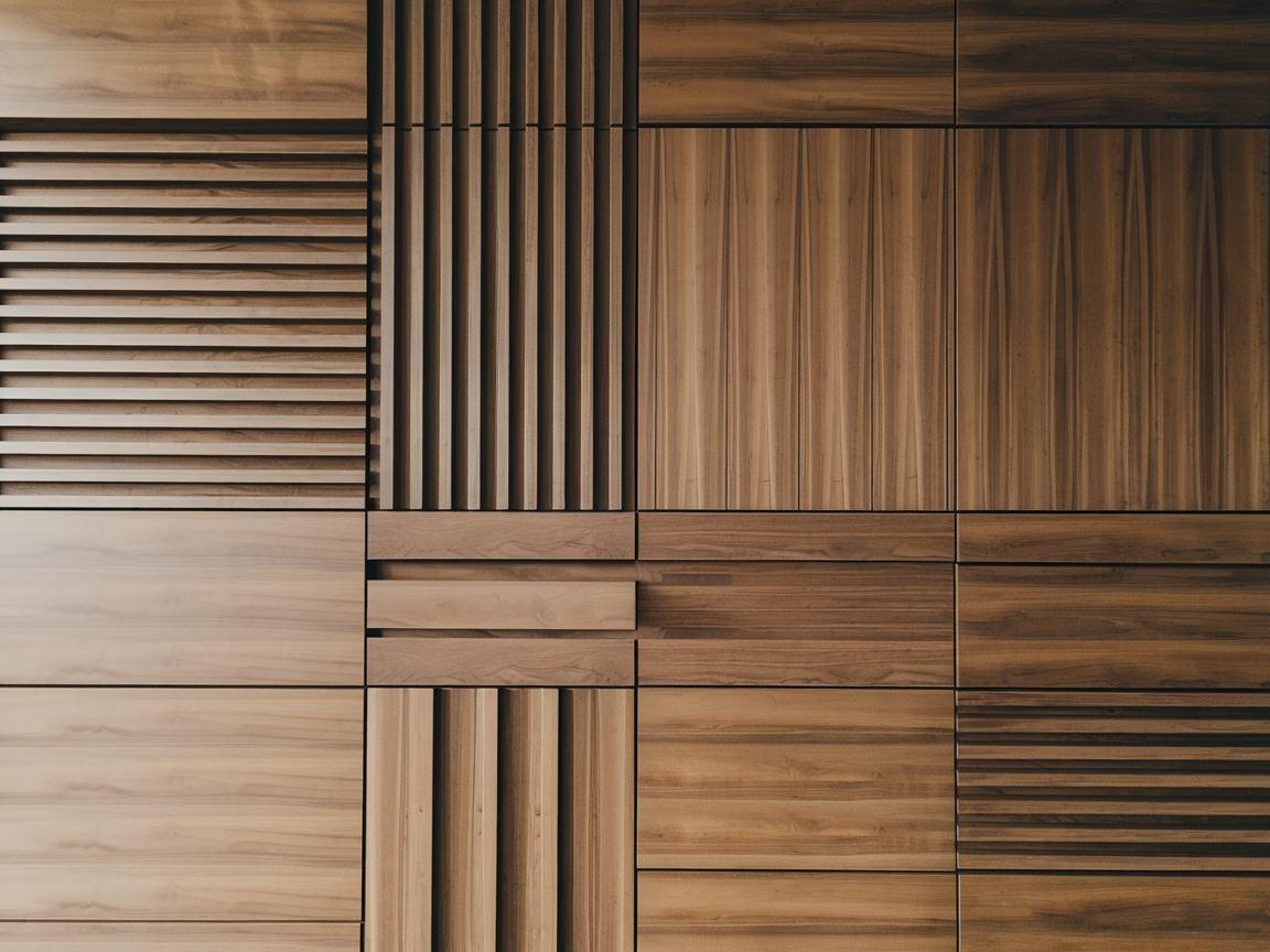 Ściana w stylu skandynawskim bez lameli