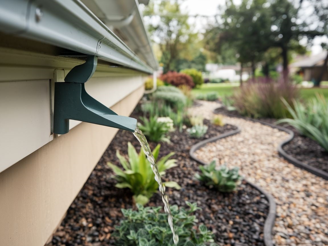 System odprowadzenia wody z rynny