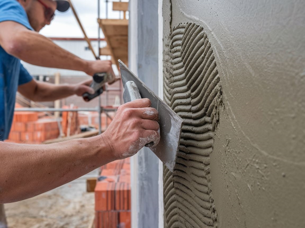 Wykończenie elewacji tradycyjnym tynkiem