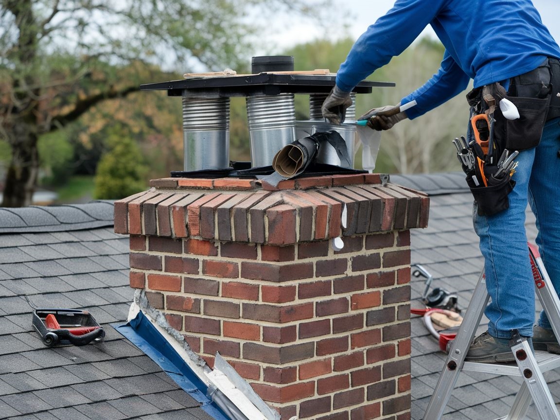 Wymiana wkładu kominowego w cegle